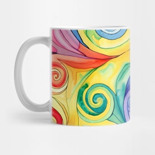 Retro Swirls and Cosmic Twirls: Tie Dye Design with a Nostalgic Twist No. 3 Mug